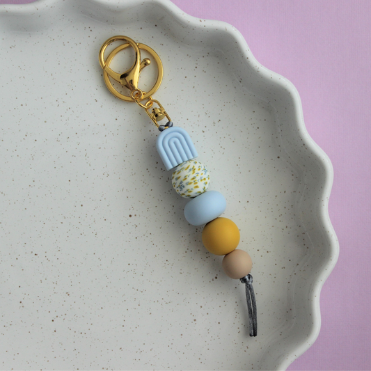 Hyacinth | Silicone Beaded Keyring