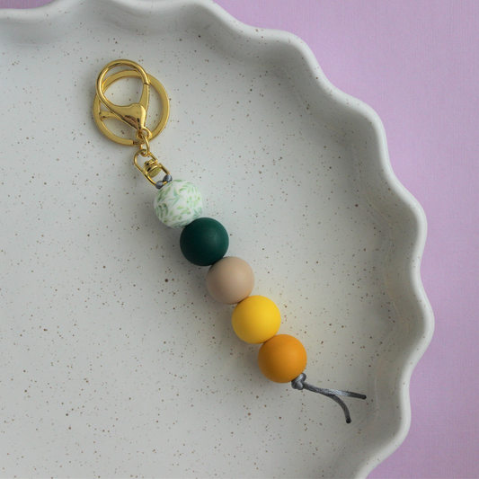 Clementine | Silicone Beaded Keyring