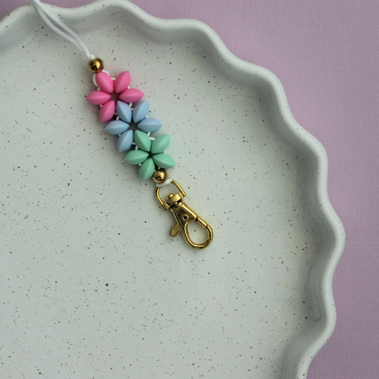 Bubblegum | Bloom Collection | Silicone Beaded Lanyard