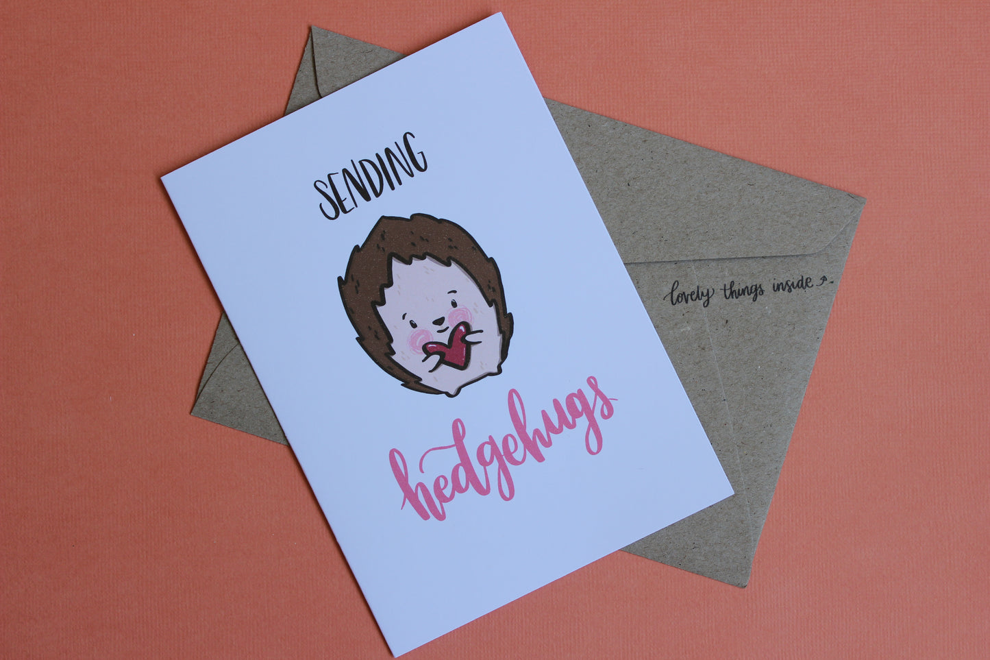 Sending Hedgehugs - Greeting Card