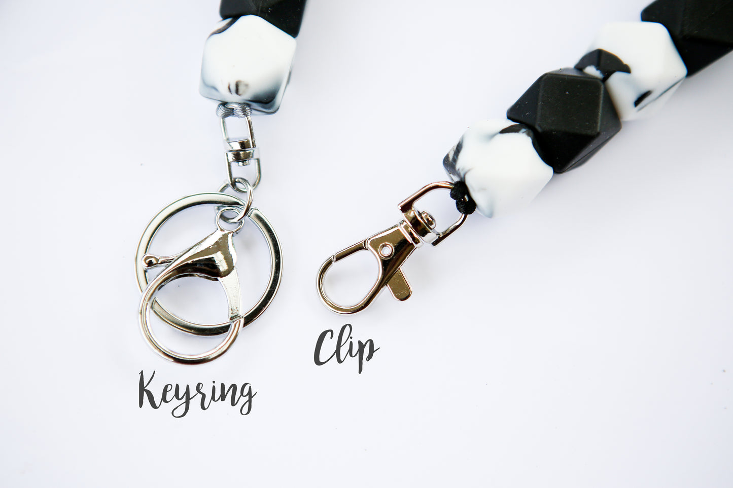 Custom Personalised Name | Silicone Beaded Keyring