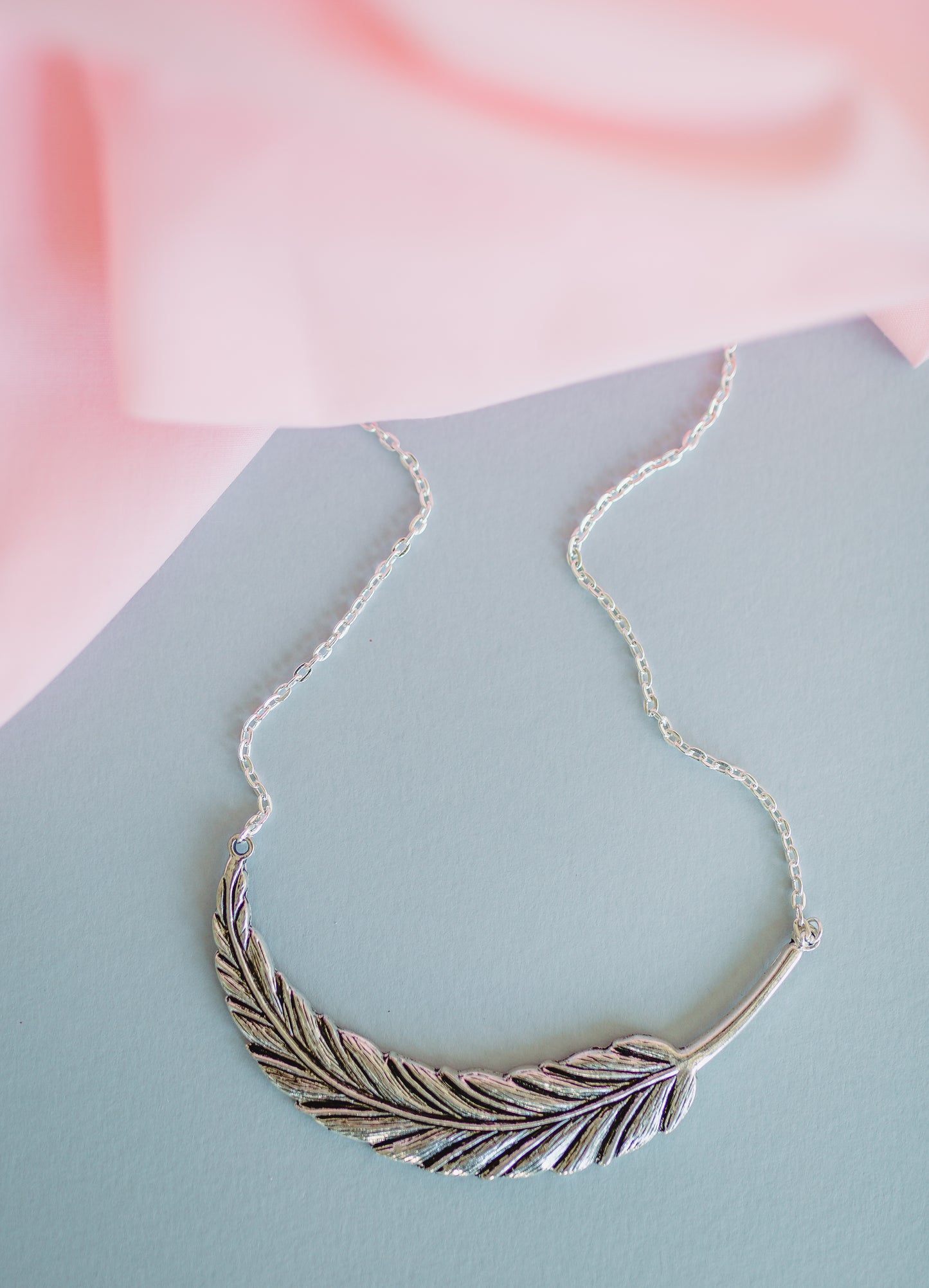 Silver Feather - Necklace