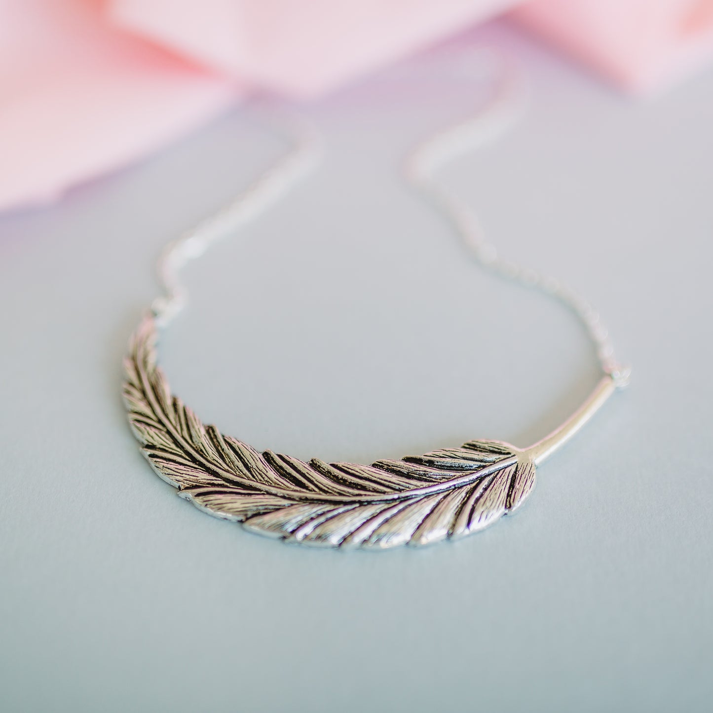 Silver Feather - Necklace